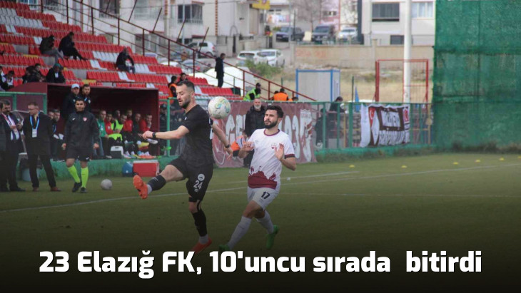 23 Elazığ FK, 10'uncu sırada  bitirdi