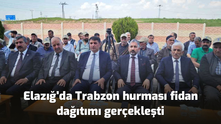 Elazığ'da Trabzon hurması fidan dağıtımı gerçekleşti